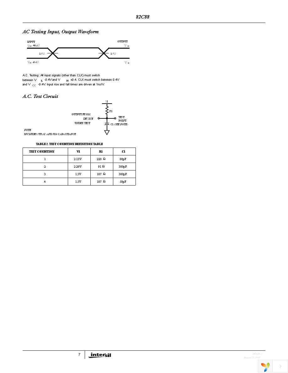 CP82C88Z Page 7