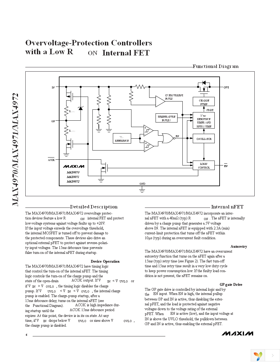 MAX4970EWC+T Page 6