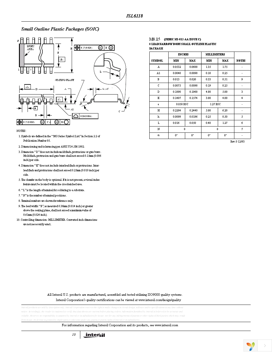 ISL6118HIBZA Page 10