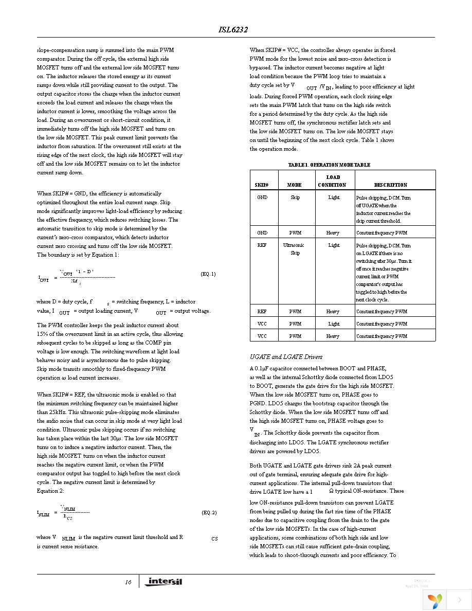 ISL6232CAZA-T Page 16