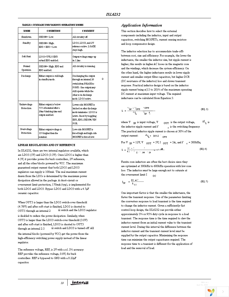 ISL6232CAZA-T Page 19