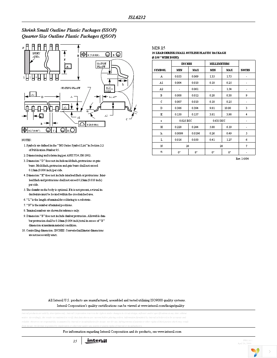 ISL6232CAZA-T Page 25