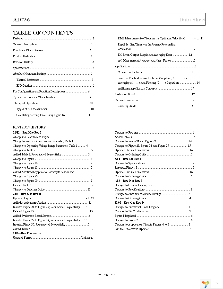 AD736ARZ Page 2