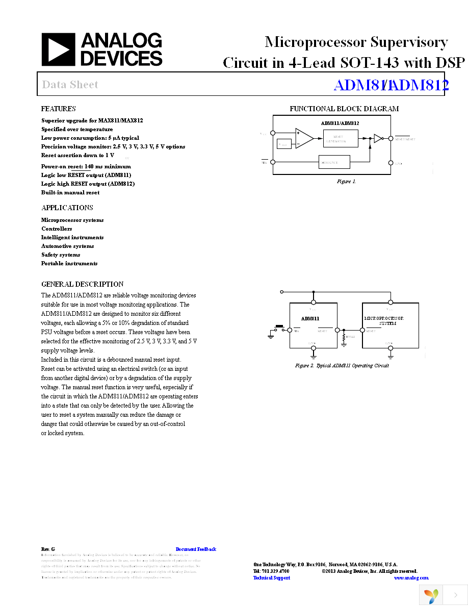 ADM811LARTZ-REEL7 Page 1