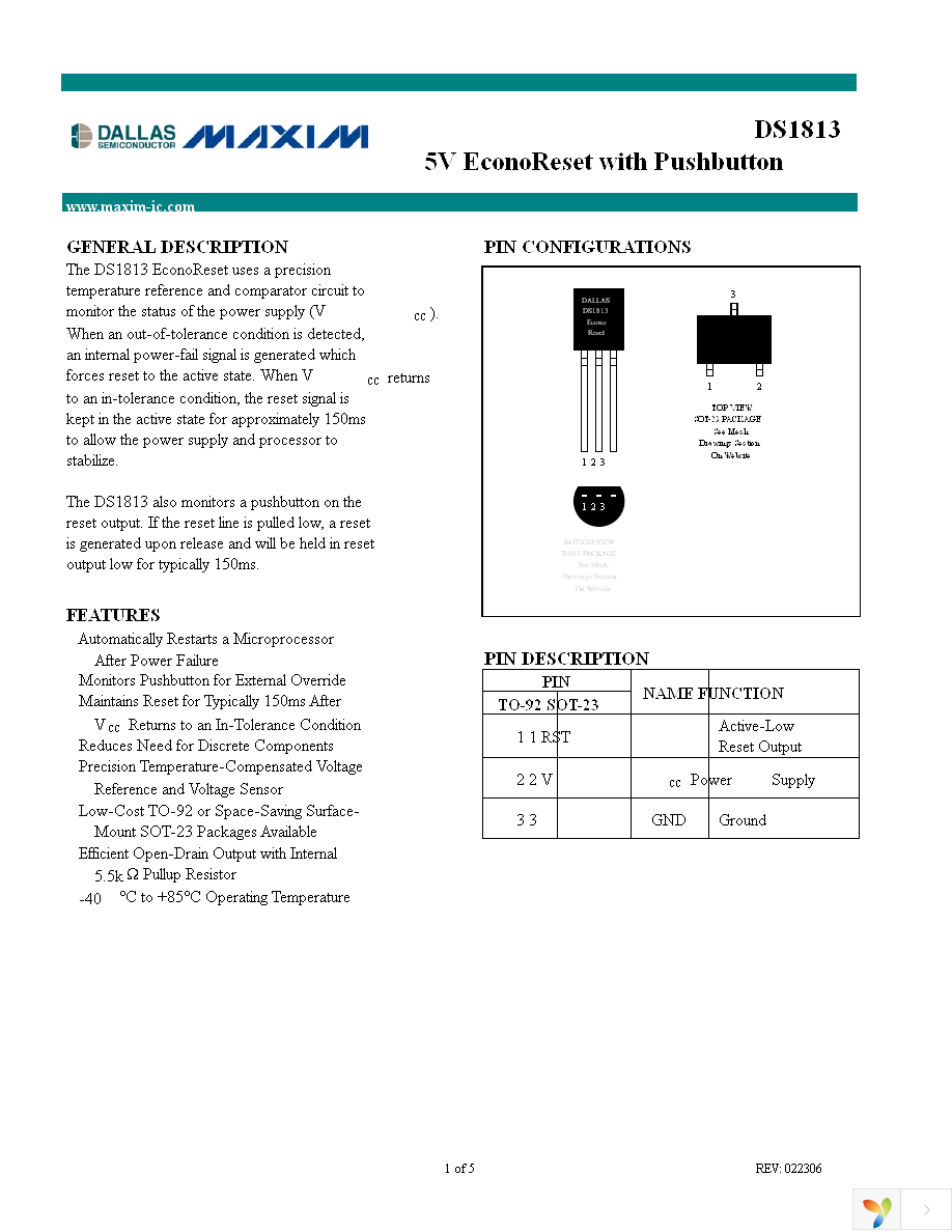 DS1813R-10+T&R Page 1