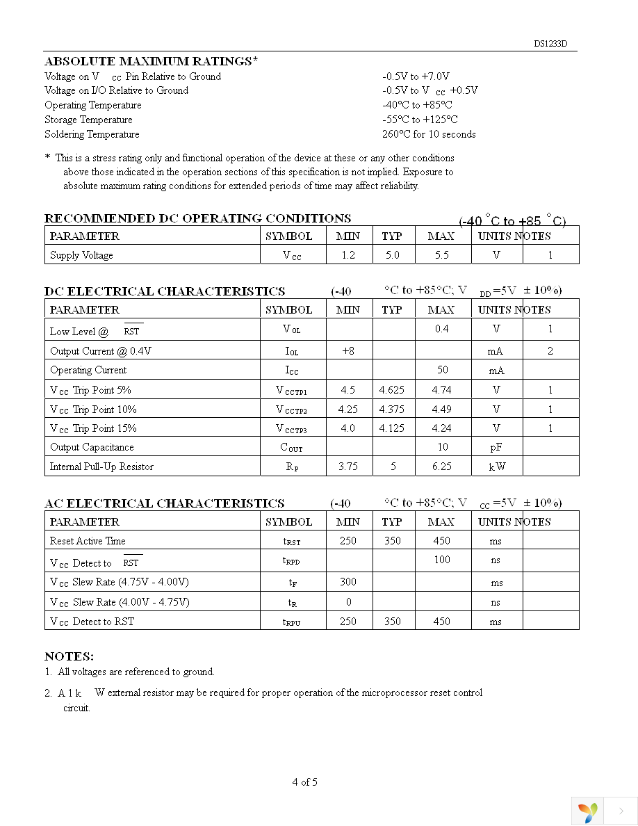 DS1233D-10+T&R Page 4