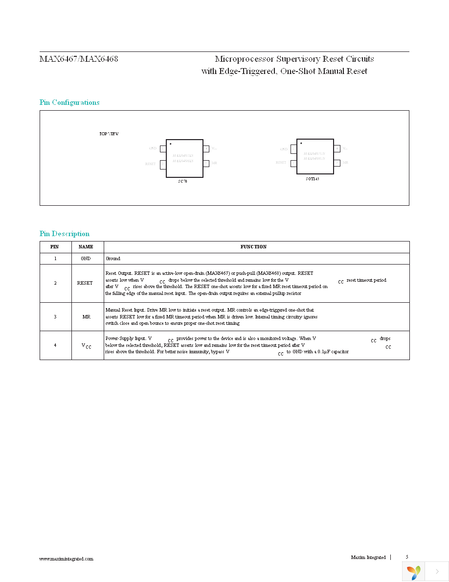 MAX6467US22D3+T Page 5