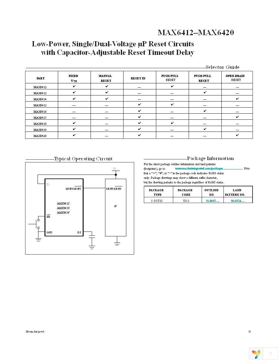 MAX6412UK22+T Page 11