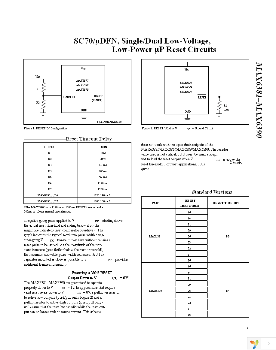 MAX6390XS29D4+T Page 7