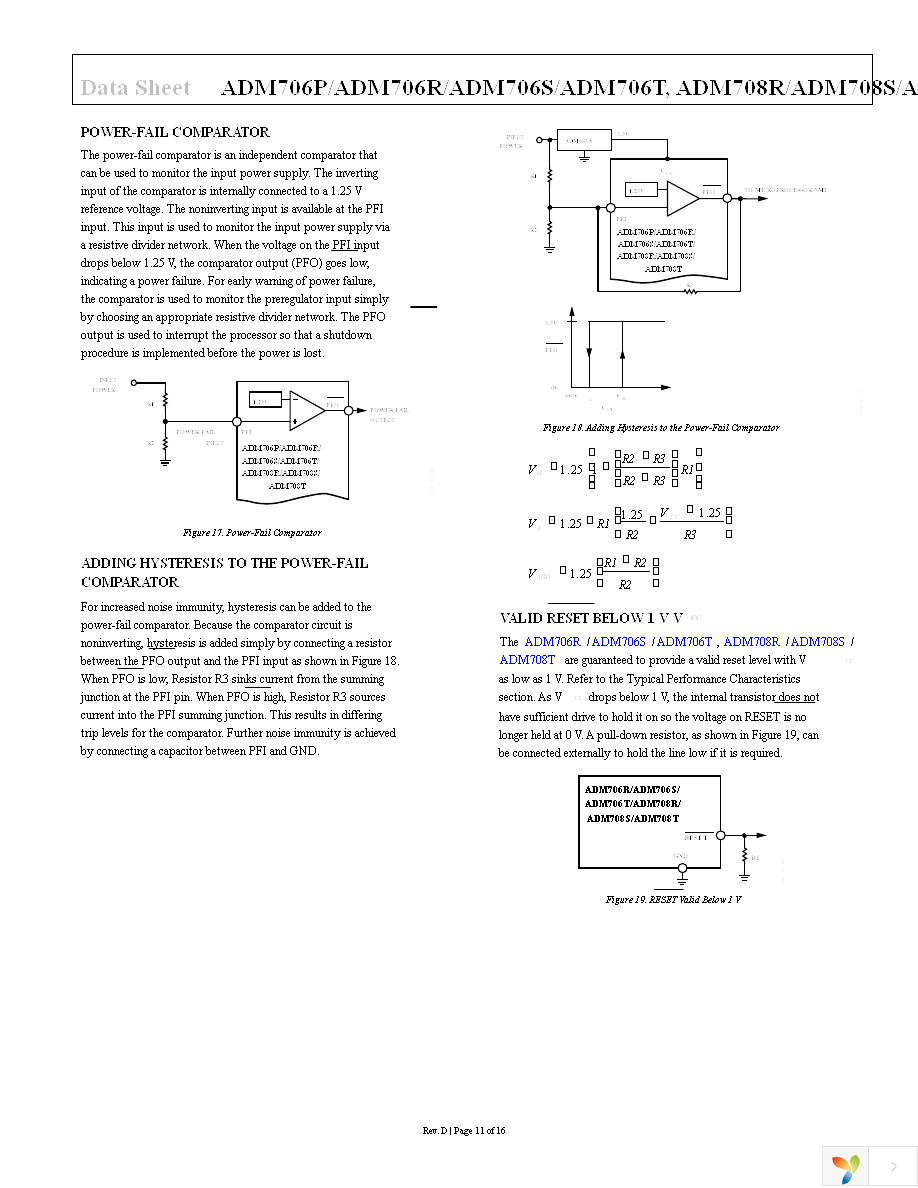 ADM706SARZ Page 11