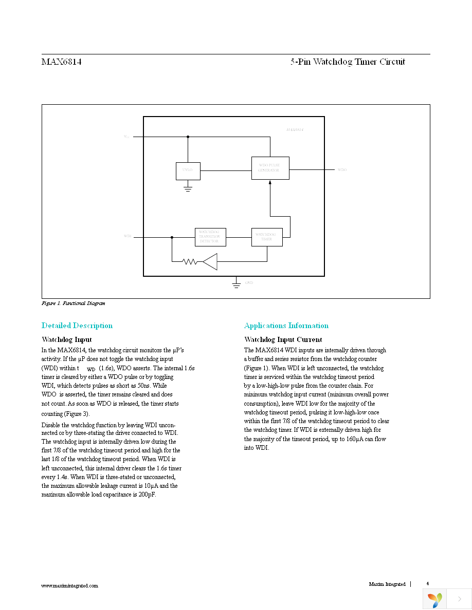 MAX6814XK+T Page 4