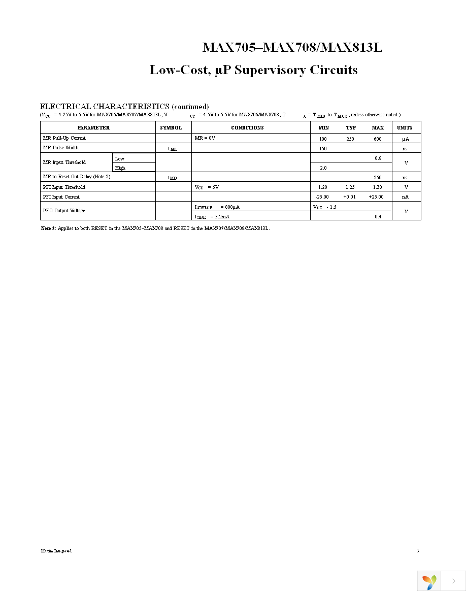 MAX705CPA+ Page 3