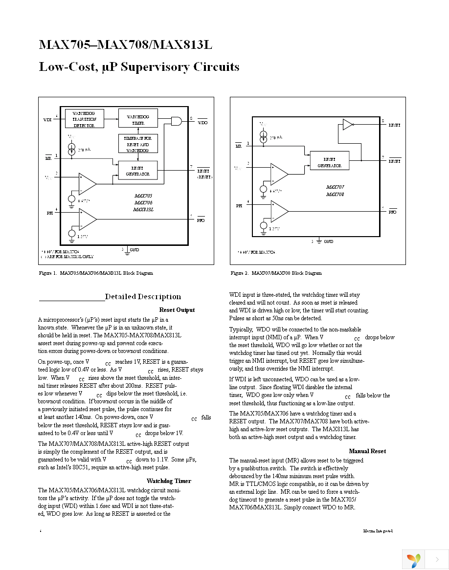 MAX705CPA+ Page 6