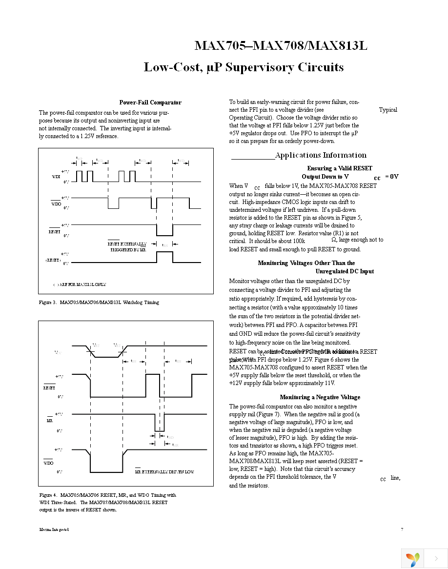 MAX705CPA+ Page 7