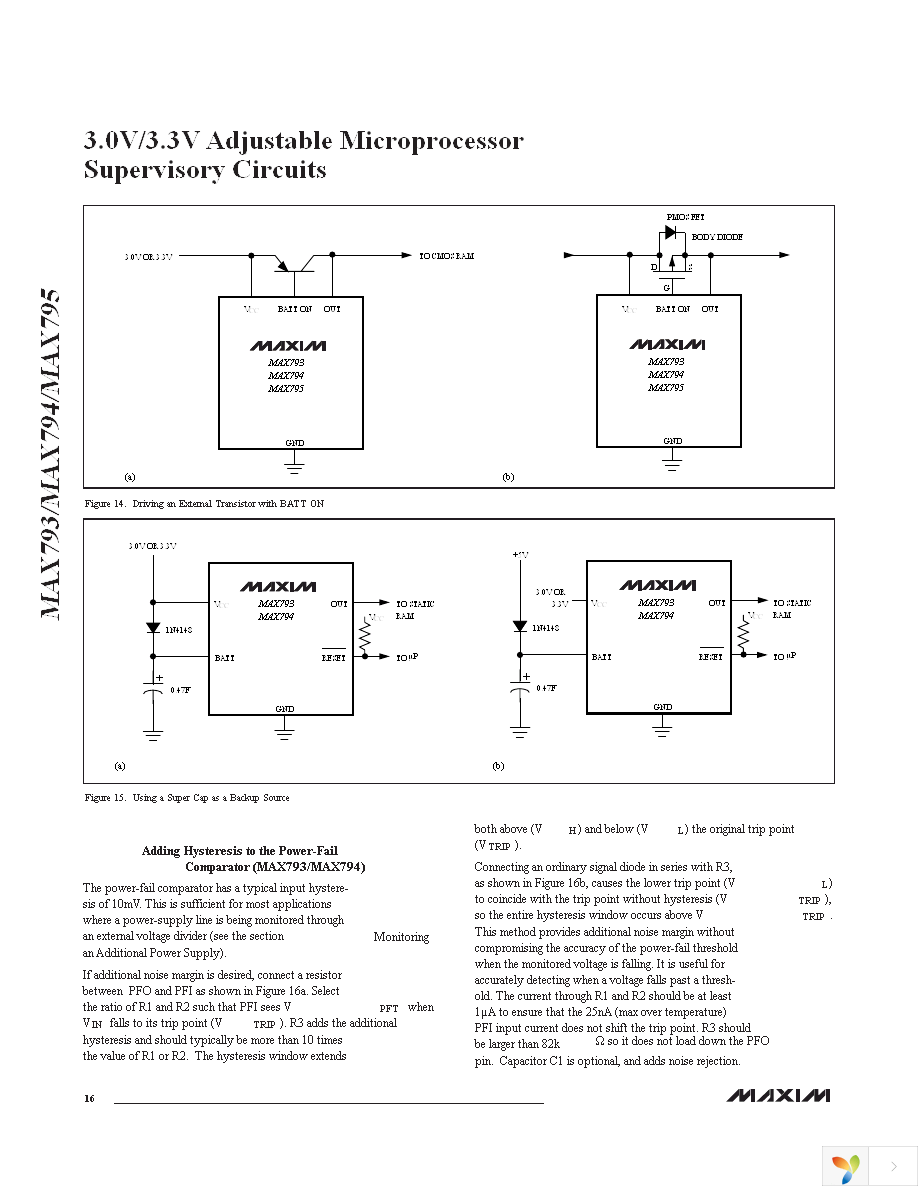 MAX793TCSE+ Page 16