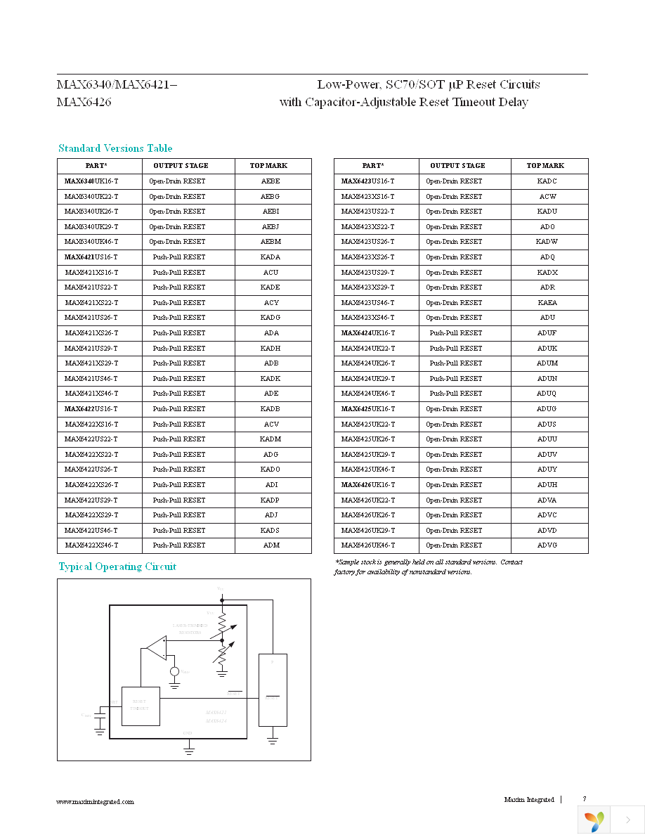 MAX6425UK22+T Page 7