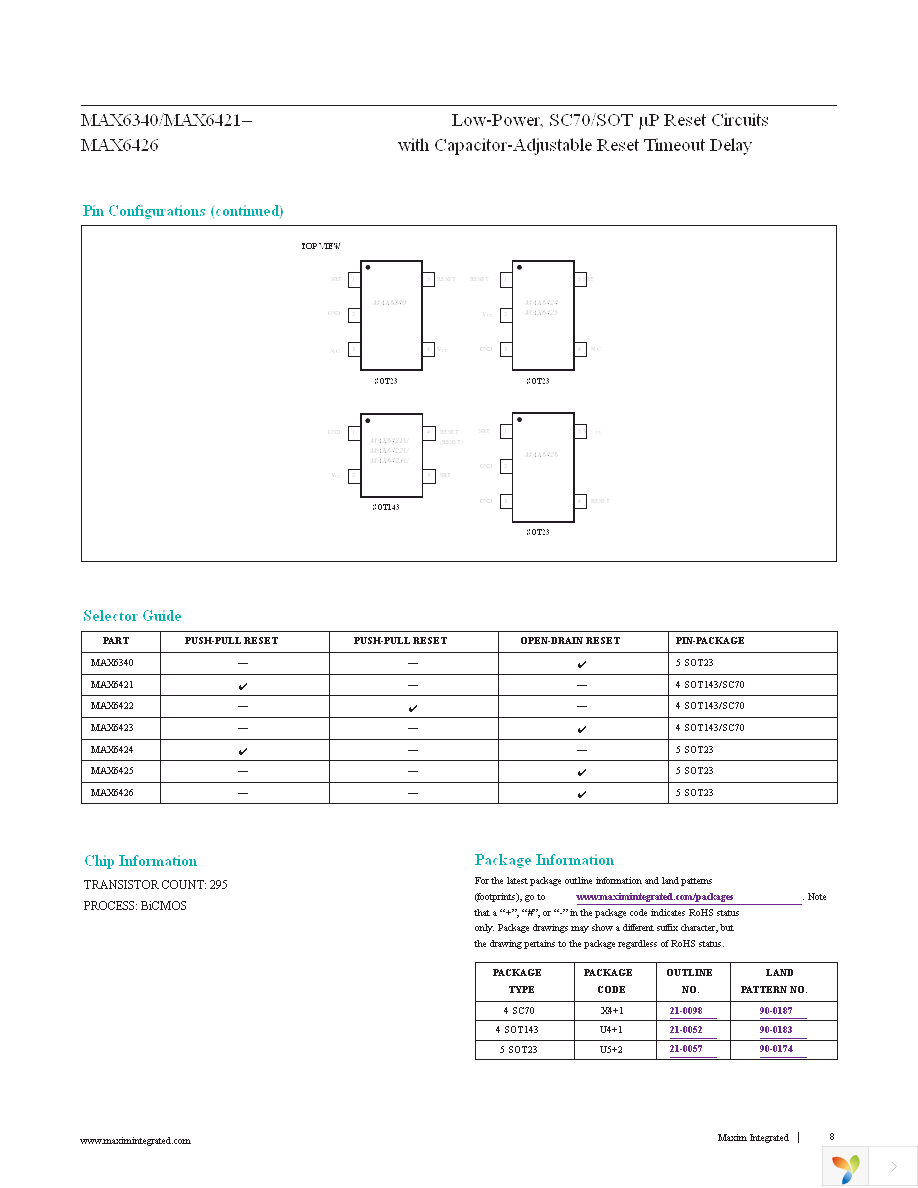 MAX6425UK22+T Page 8