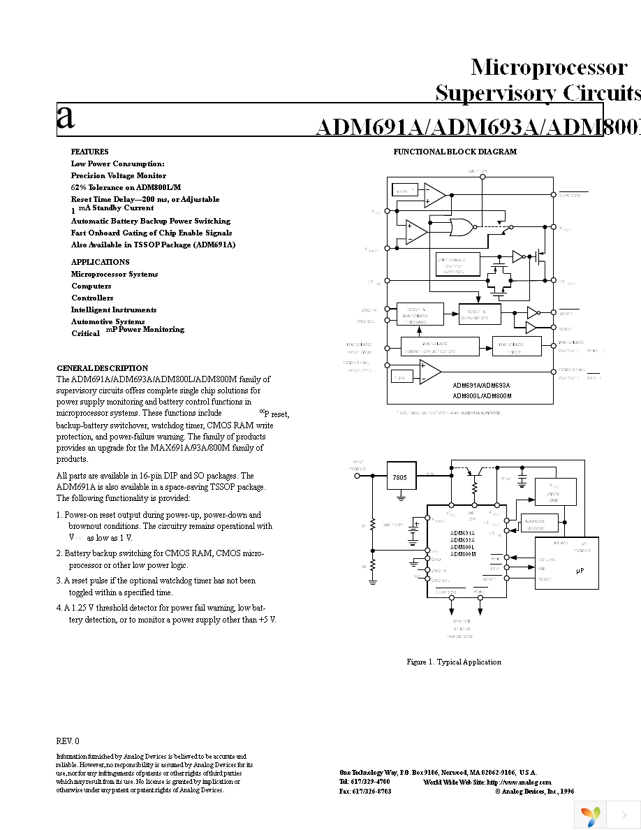 ADM691ARZ Page 1