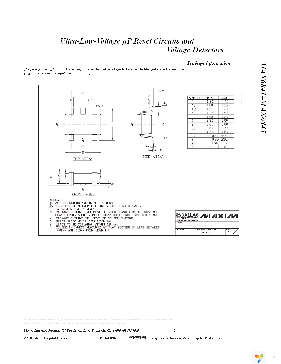 MAX6845UKD3+T Page 9