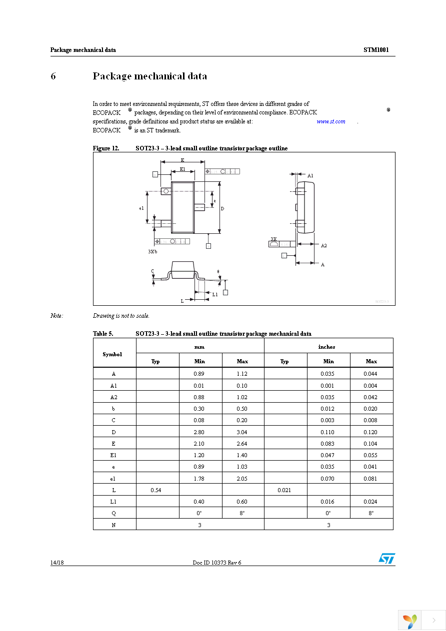 STM1001SWX6F Page 14