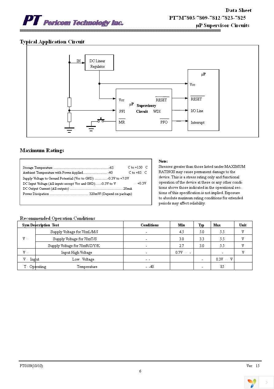 PT7M7811STBEX Page 6