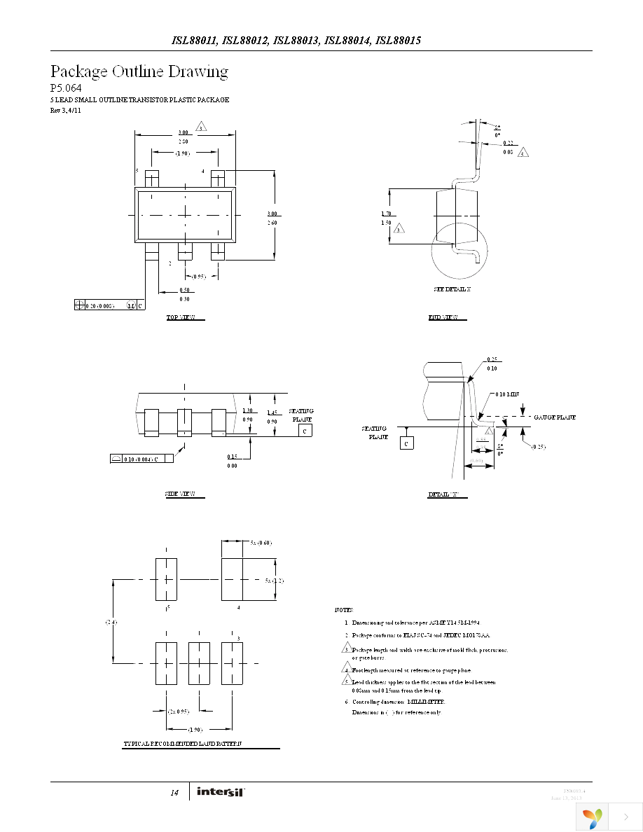 ISL88011IH531Z-TK Page 14