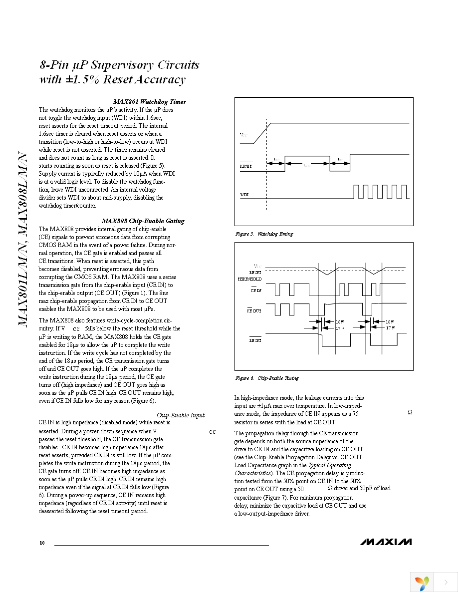 MAX808LCSA+ Page 10