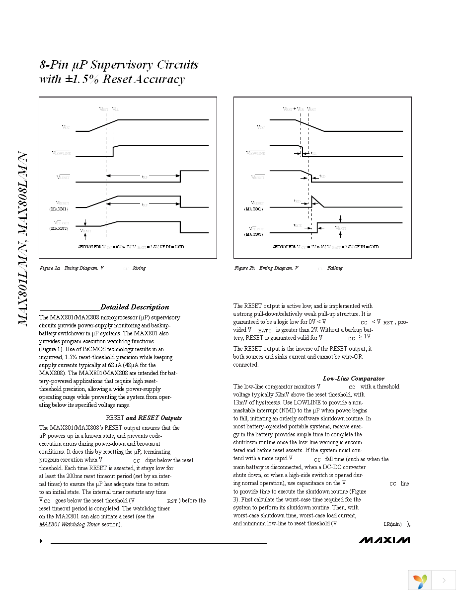 MAX808LCSA+ Page 8