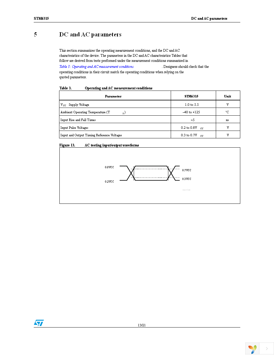 STM6315SDW13F Page 13