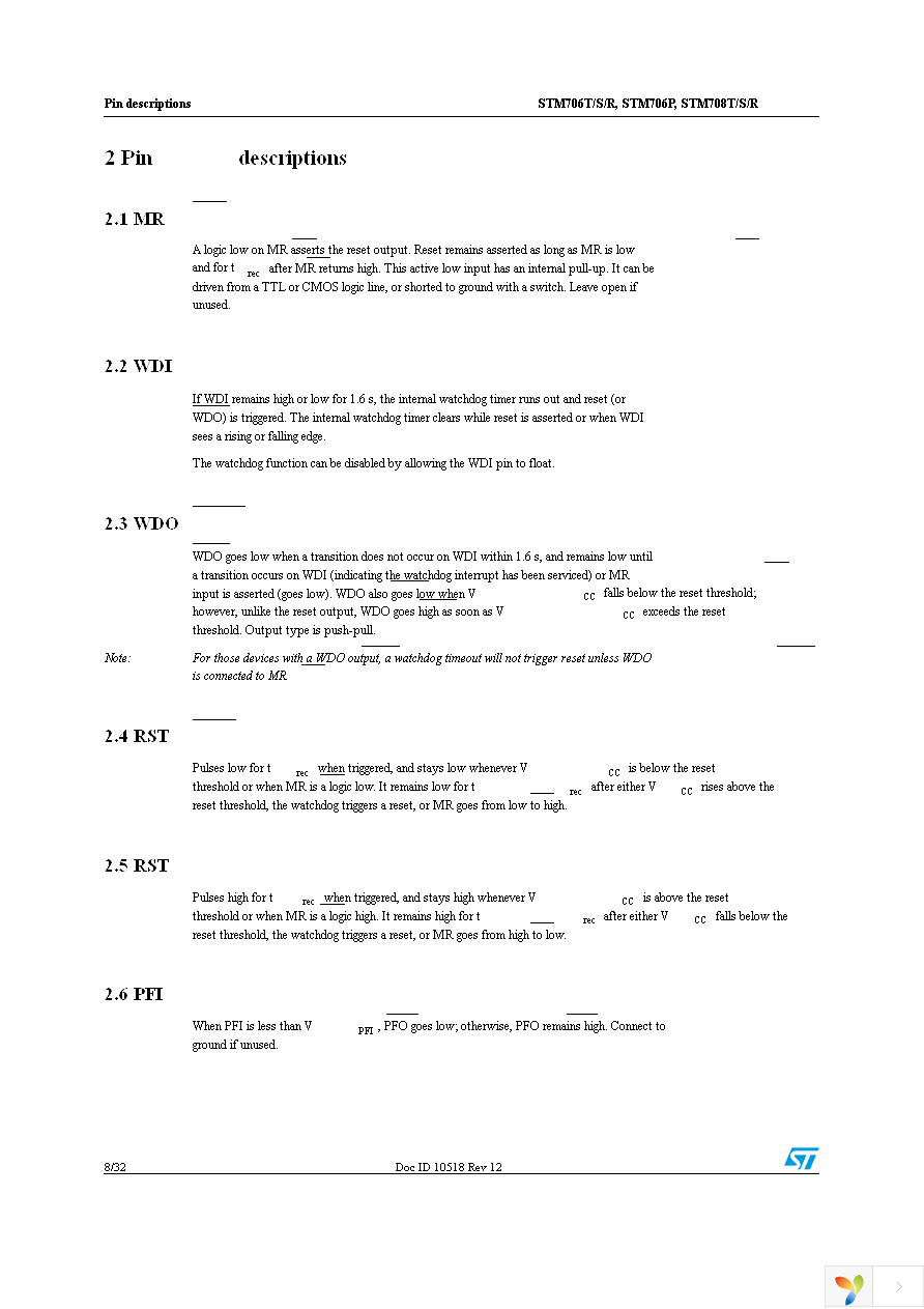 STM706TM6F Page 8