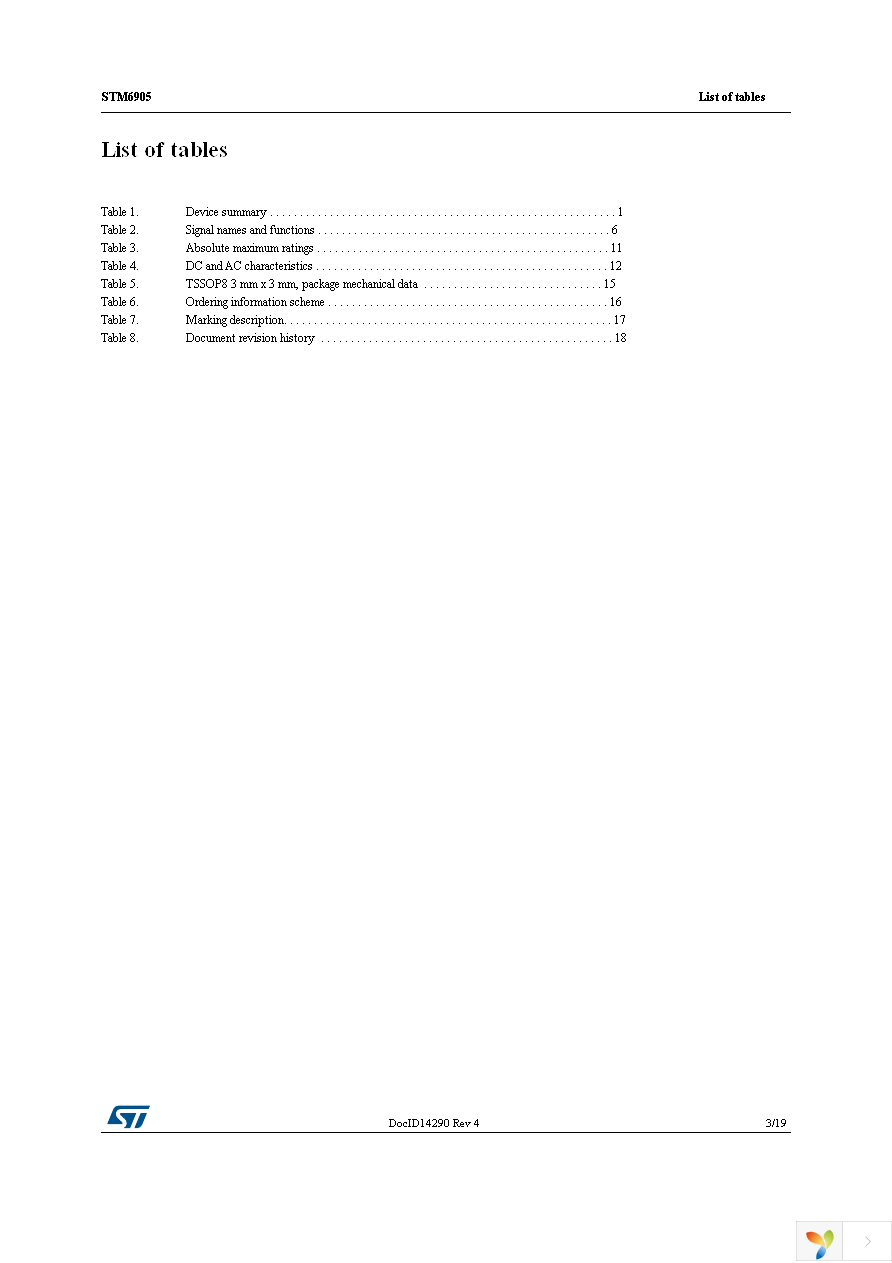 STM6905PWEDS6F Page 3