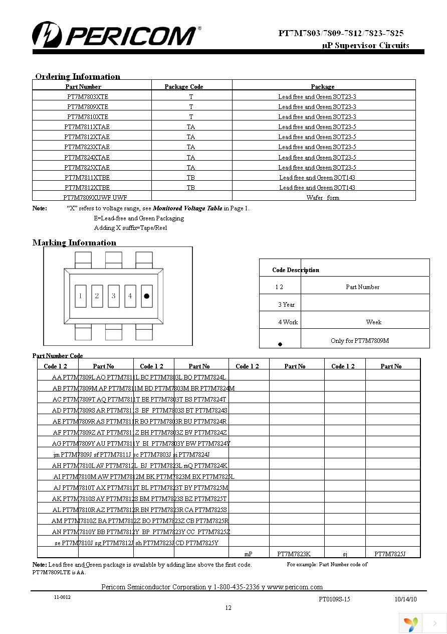 PT7M7809STEX Page 12