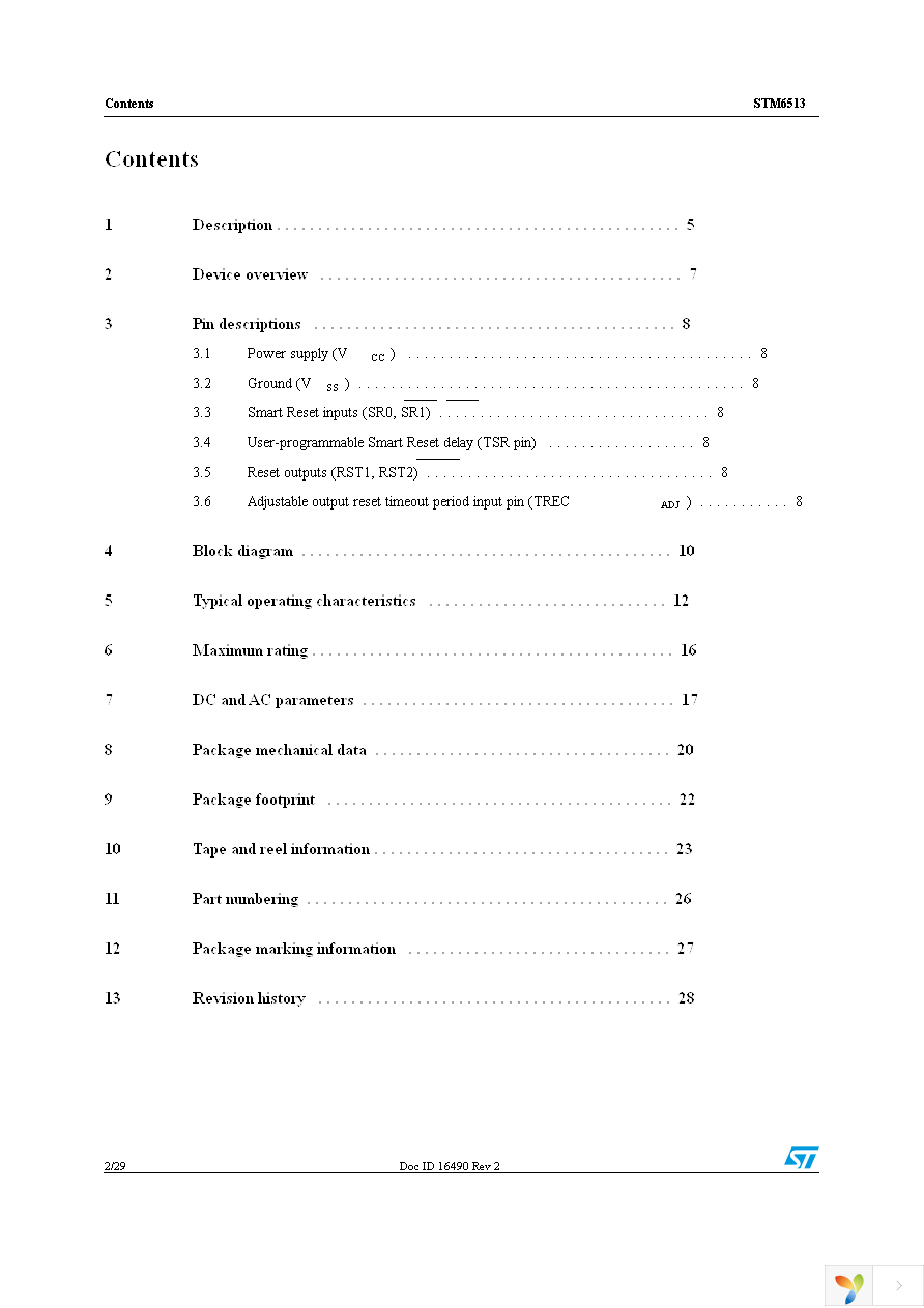 STM6513REIEDG6F Page 2