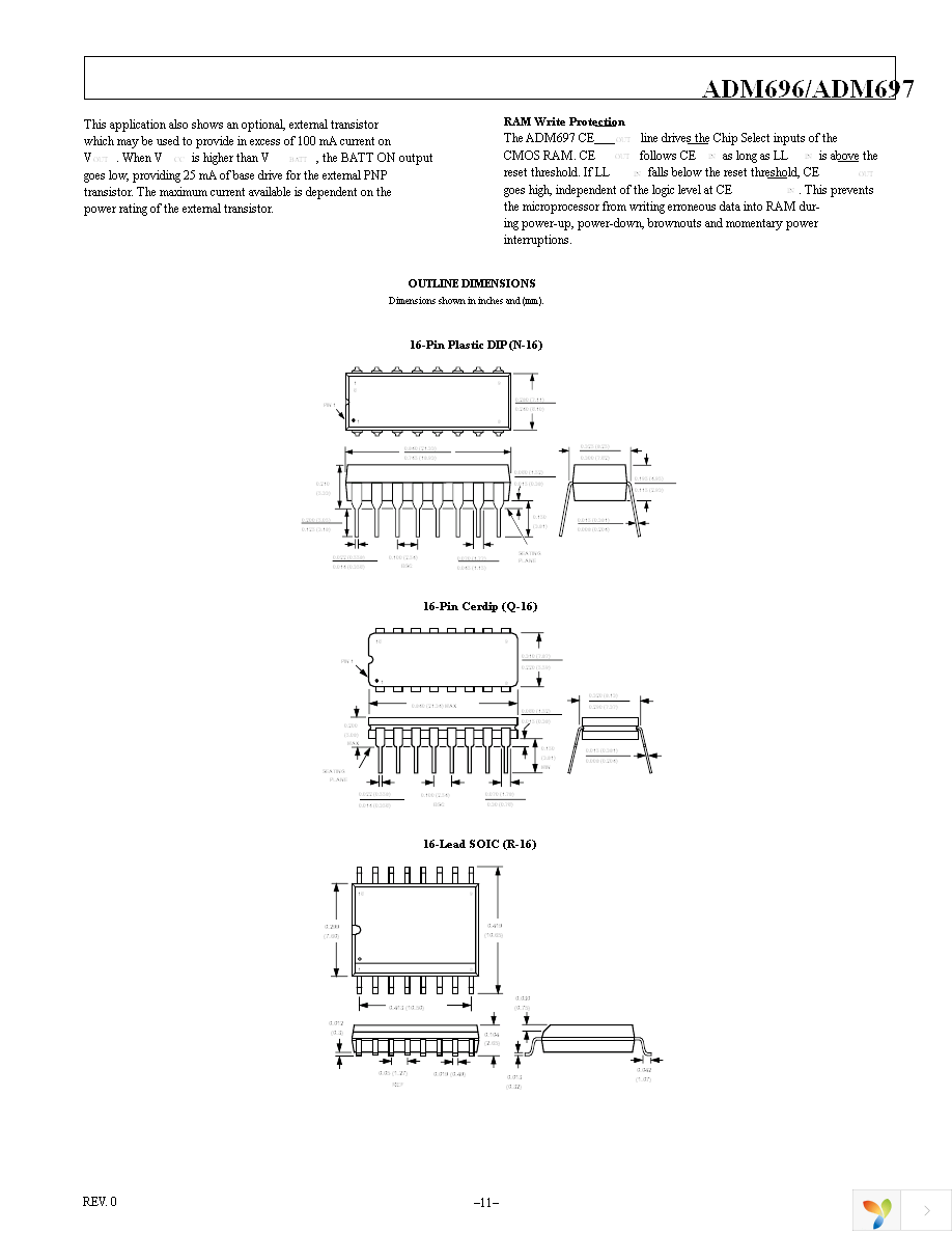 ADM696AR Page 11