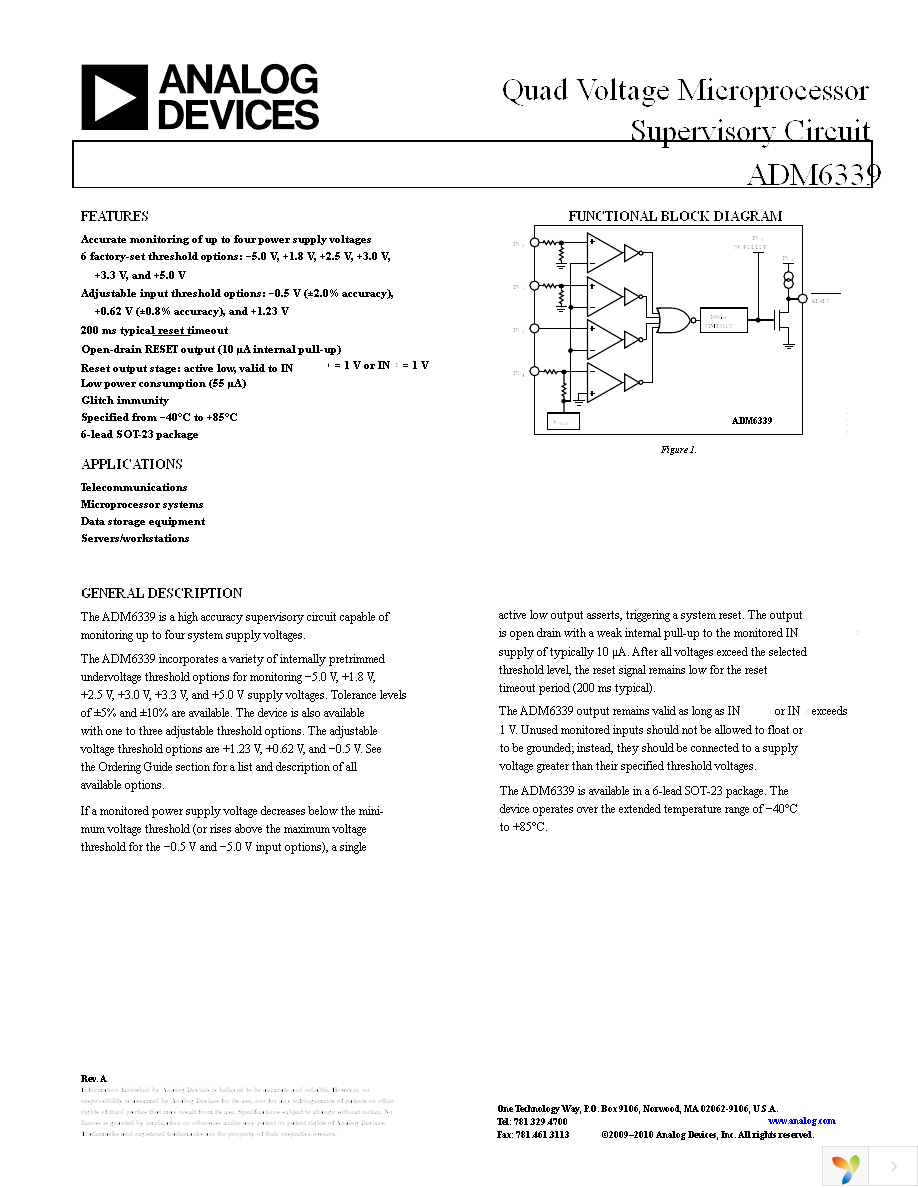 ADM6339QARJZ-RL7 Page 1