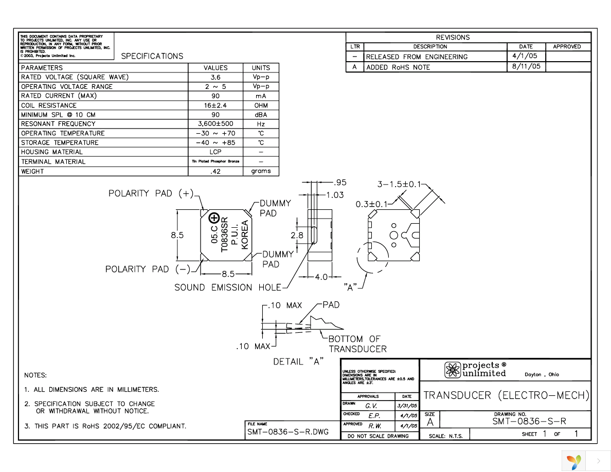 SMT-0836-S-R Page 1