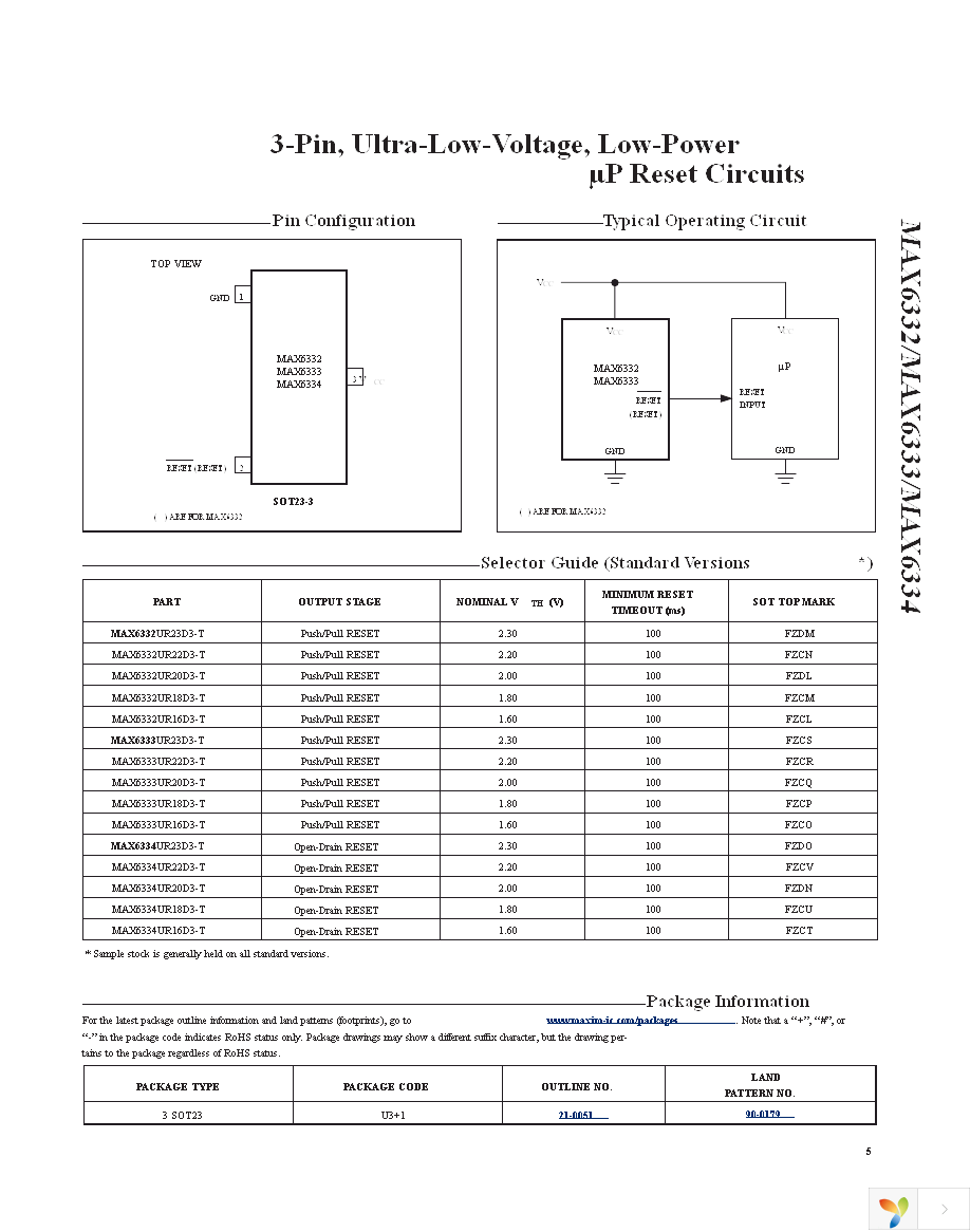 MAX6332UR20D1+T Page 5