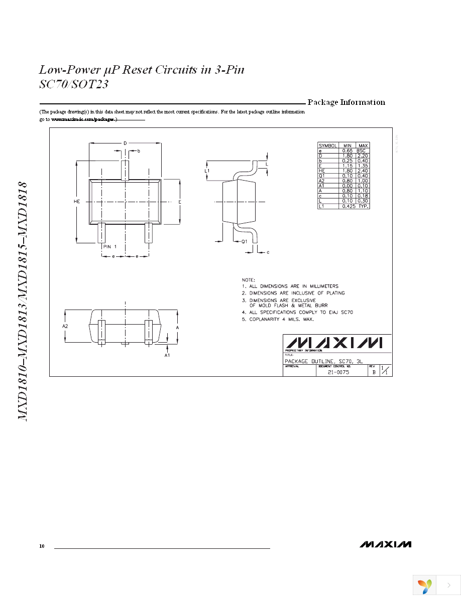 MXD1813UR41+T Page 10