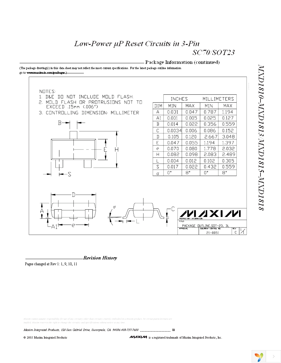 MXD1813UR41+T Page 11