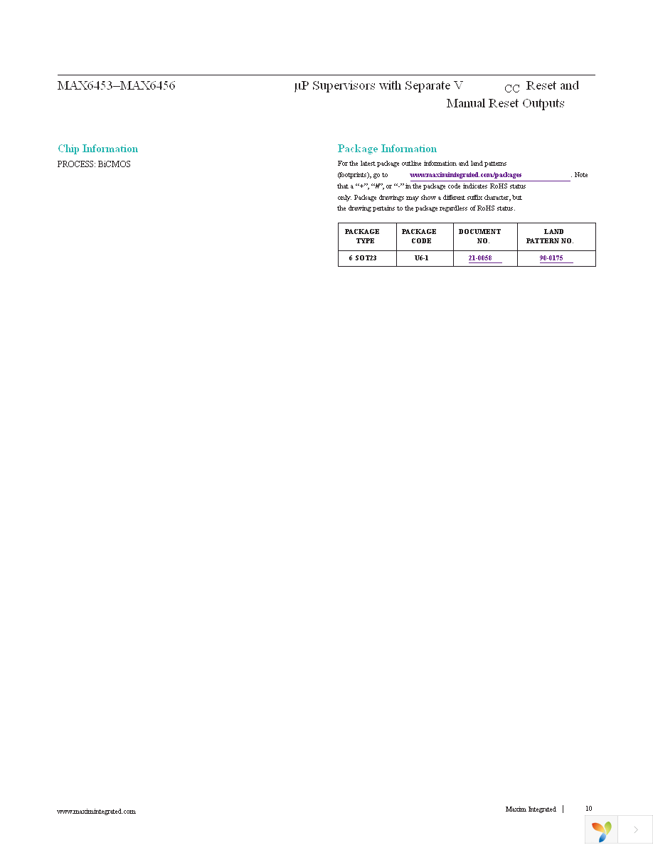 MAX6456UT26S+T Page 10