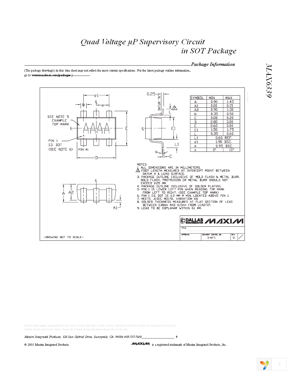 MAX6339KUT+T Page 9