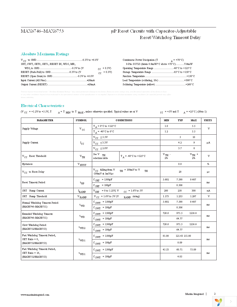 MAX6751KA16+T Page 2