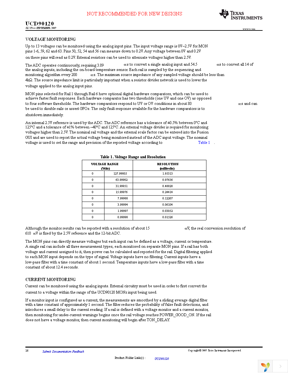 UCD90120RGCT Page 16