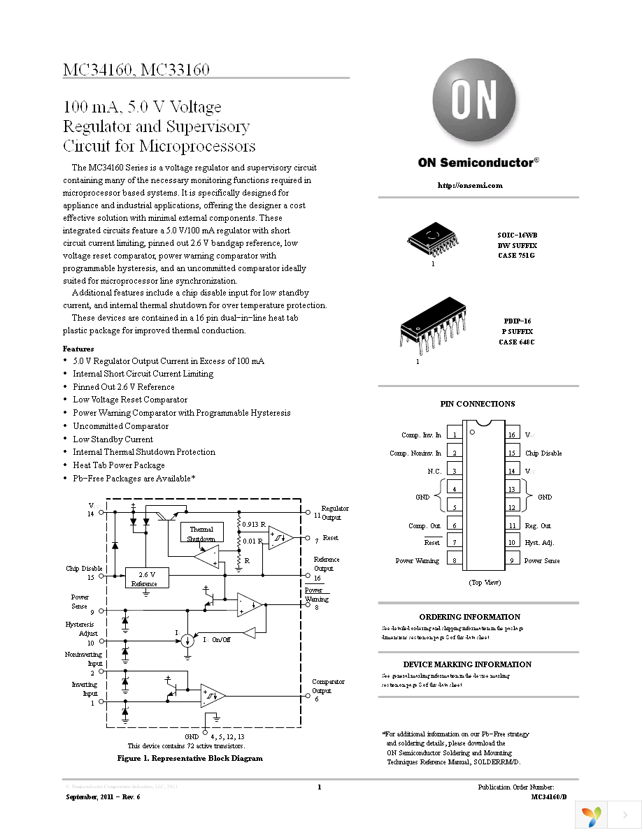 MC34160DWR2G Page 1