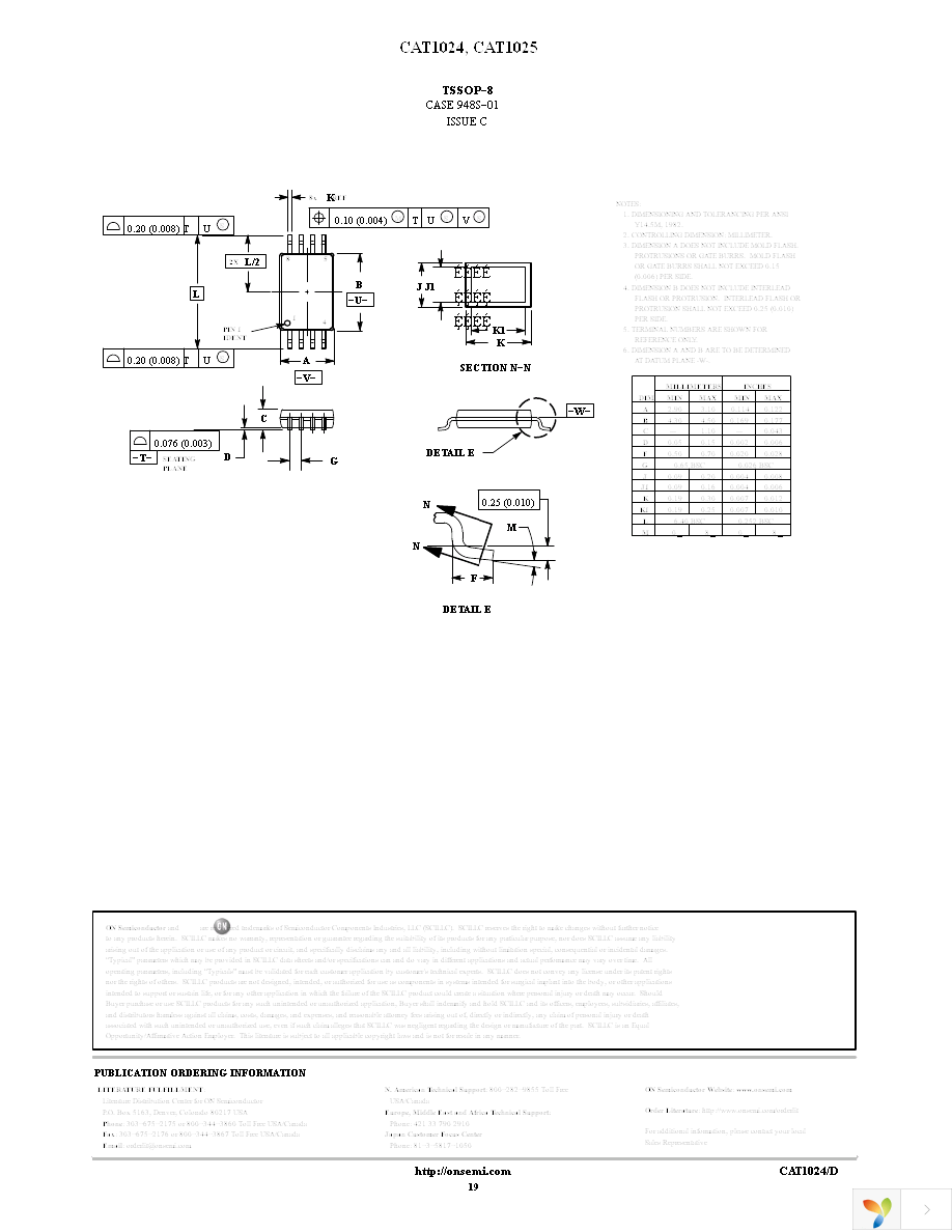 CAT1024LI-25-G Page 19