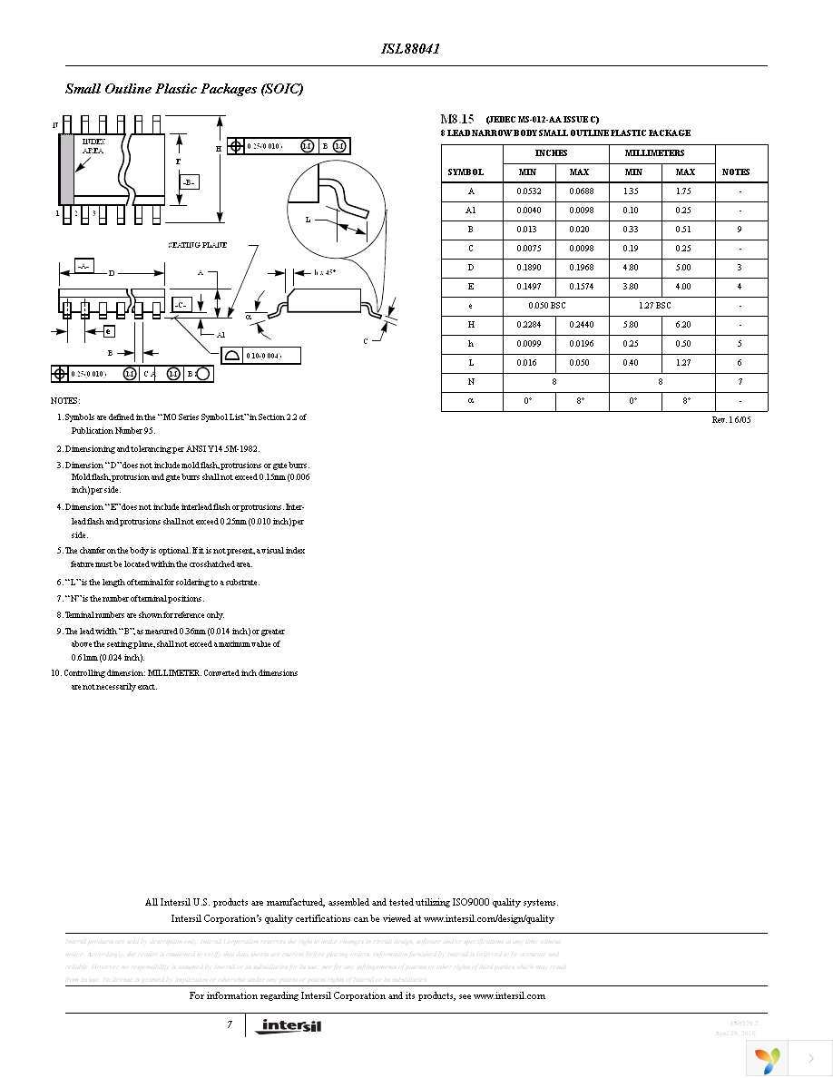 ISL88041IBZ-T Page 7