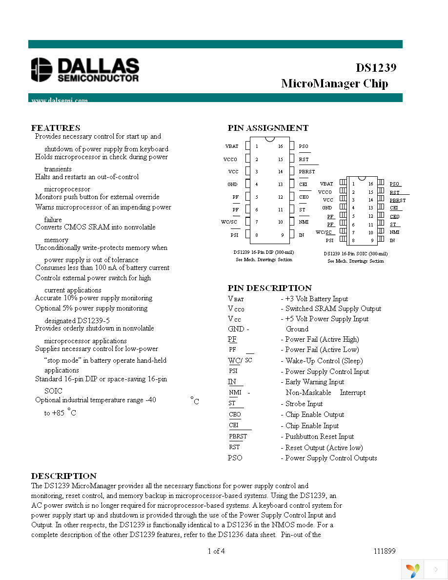 DS1239S-5 Page 1