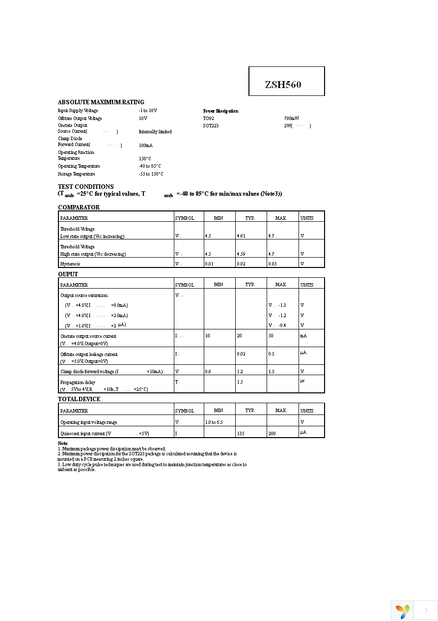 ZSH560N8TA Page 2