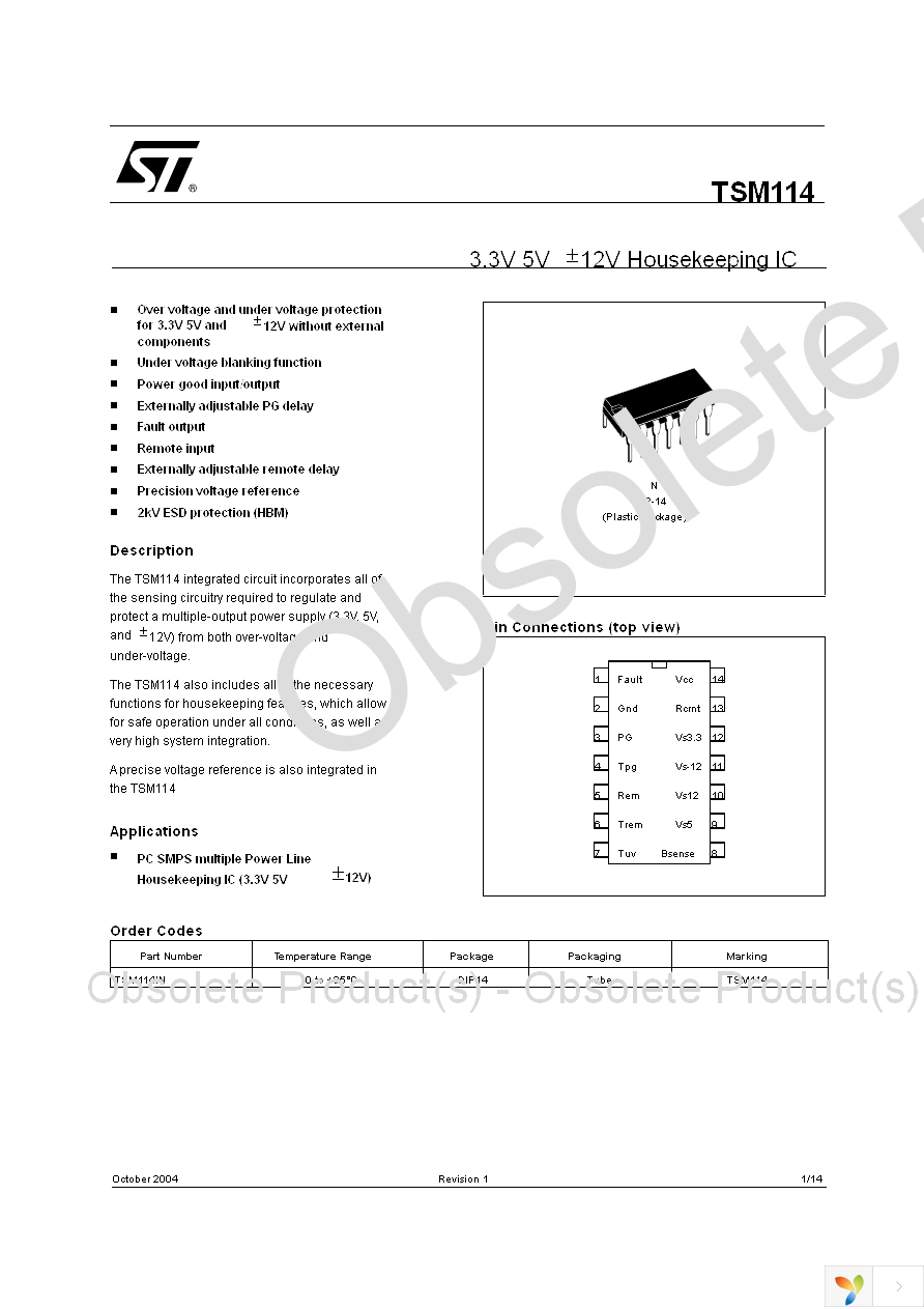 TSM114CN Page 1