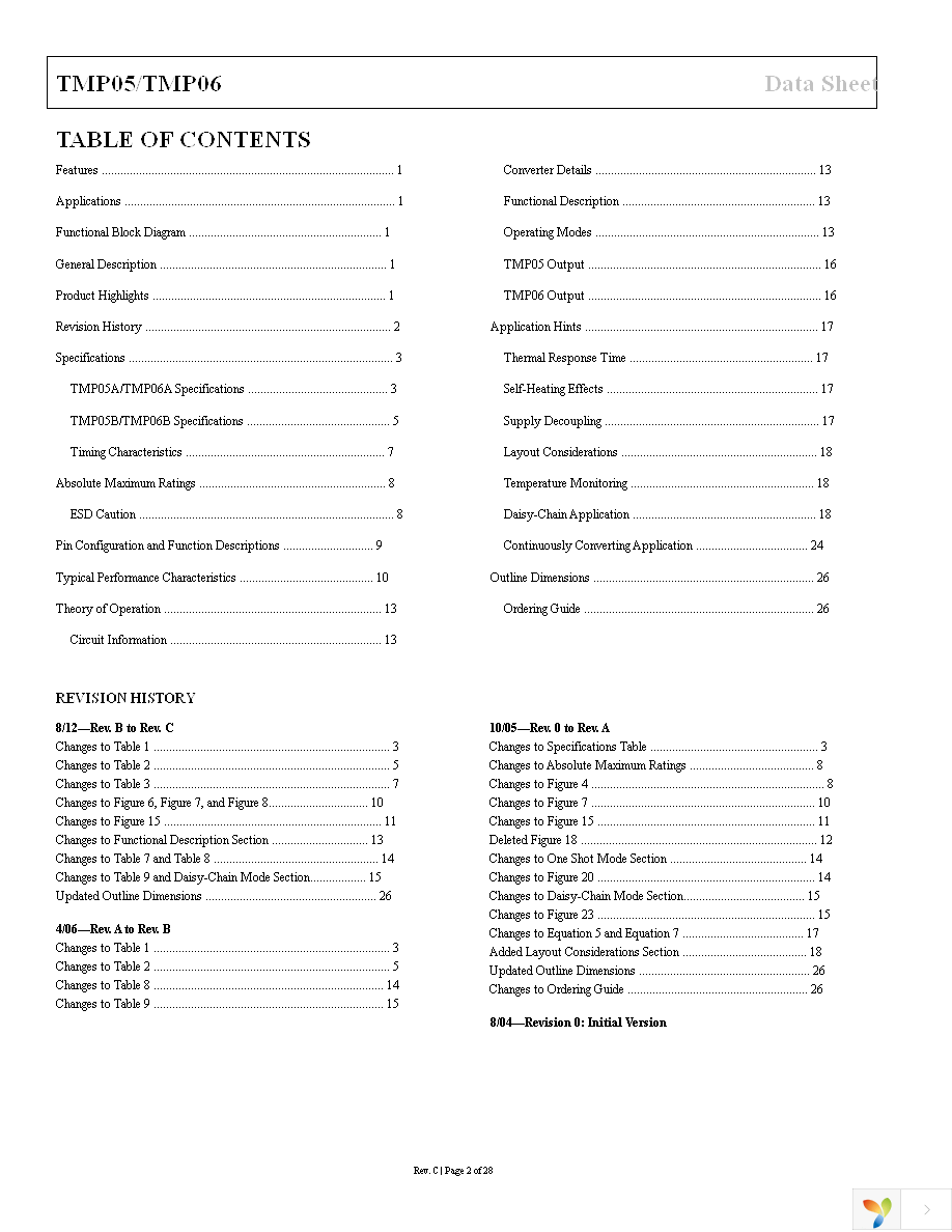 TMP05AKSZ-500RL7 Page 2